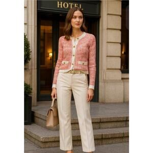 J Crew Factory popcorn stitch lady jacket quiet luxury academia feminine